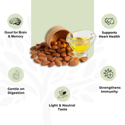 100% Pure and Natural Cold Pressed Almond Oil