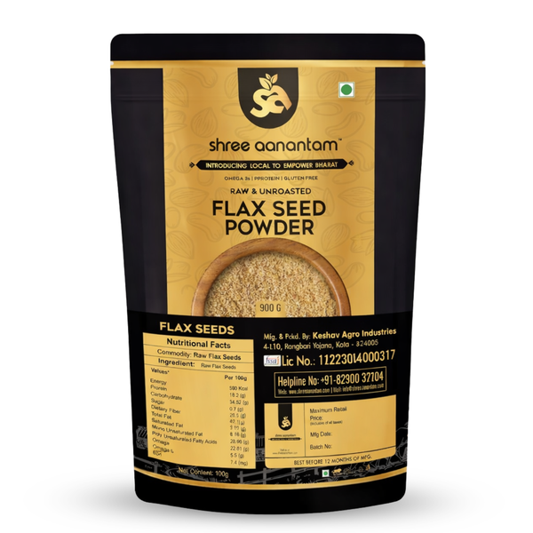 Organic Flax Seed Powder Pure and Natural