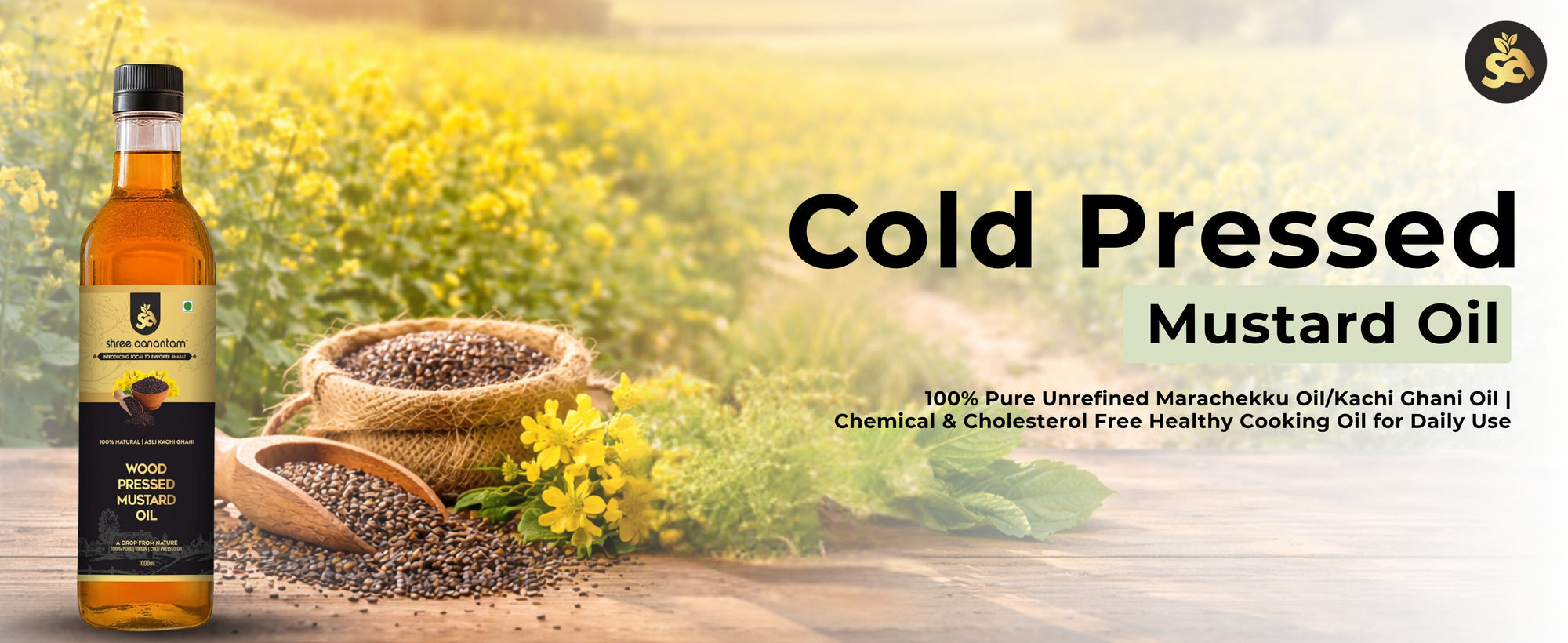 Cold Pressed Mustard Oil - Premium Image 1