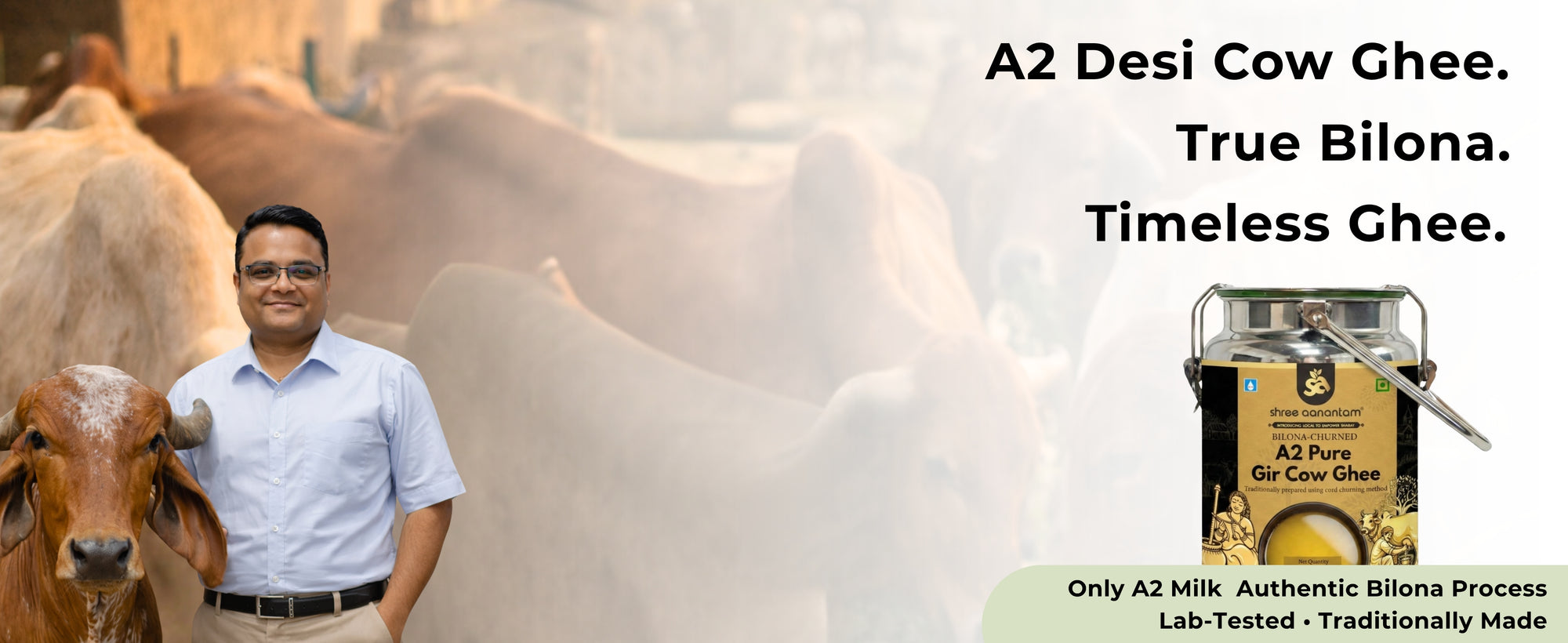 A2 Desi Cow Ghee - 5L Dolchi - Premium Image 1