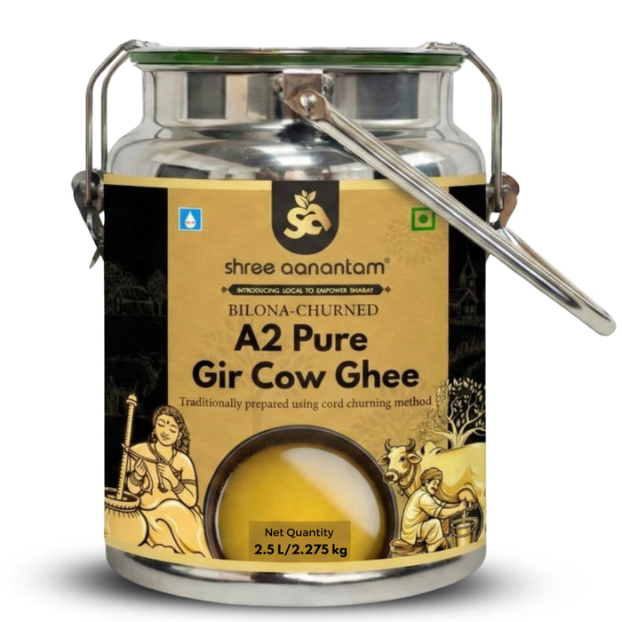 A2 Desi Gir Cow Ghee - 5L Dolchi