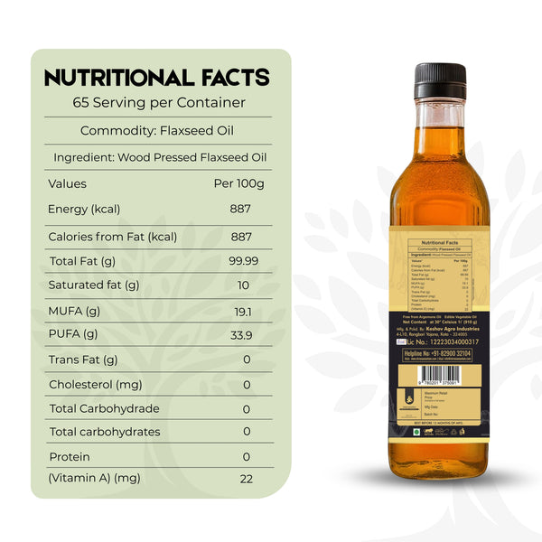 Cold Pressed Flaxseed Oil