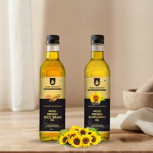 Rice Bran & Sunflower Oil Combo (1L Each)