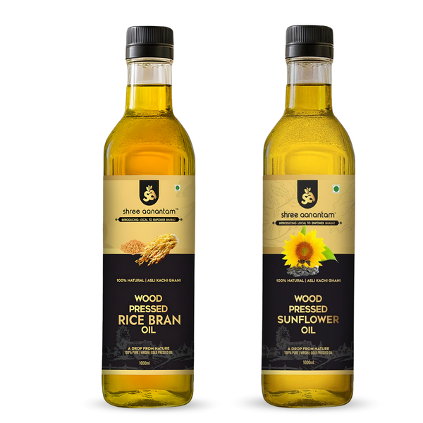 Rice Bran & Sunflower Oil Combo (1L Each)